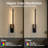 21’’ Battery Operated Wall Sconce, Black Led Wireless Wall Lamp With Remote Control, 3 Color Temperature Dimmable Wall Light-1129671689