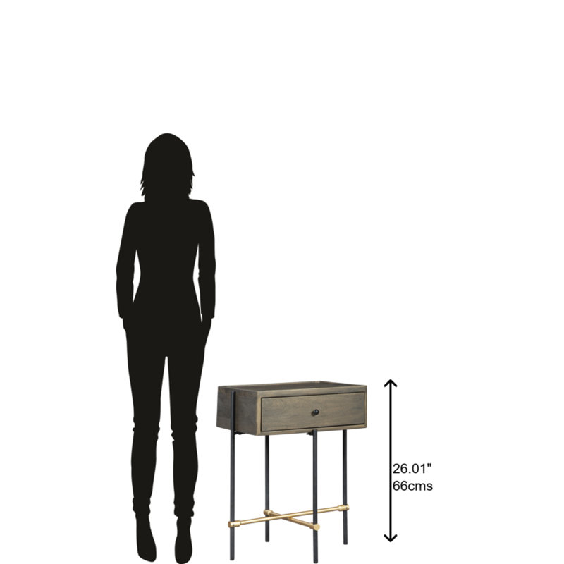 Cross Legs End Table