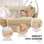 4 chenilles dans des tons de blé, avec tiroirs coulissants, croissant et enveloppant pour divers styles de décoration intérieure, intérieurs minimalistes modernes-2079728094