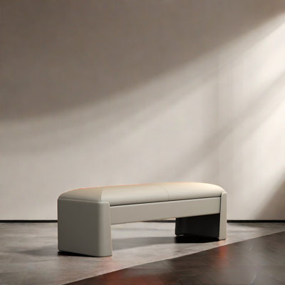 Courtneyann Leather Ottoman