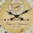 Wooden Distressed Vintage Style Decorative Wall Clock with Black Typography and Roman Numerals