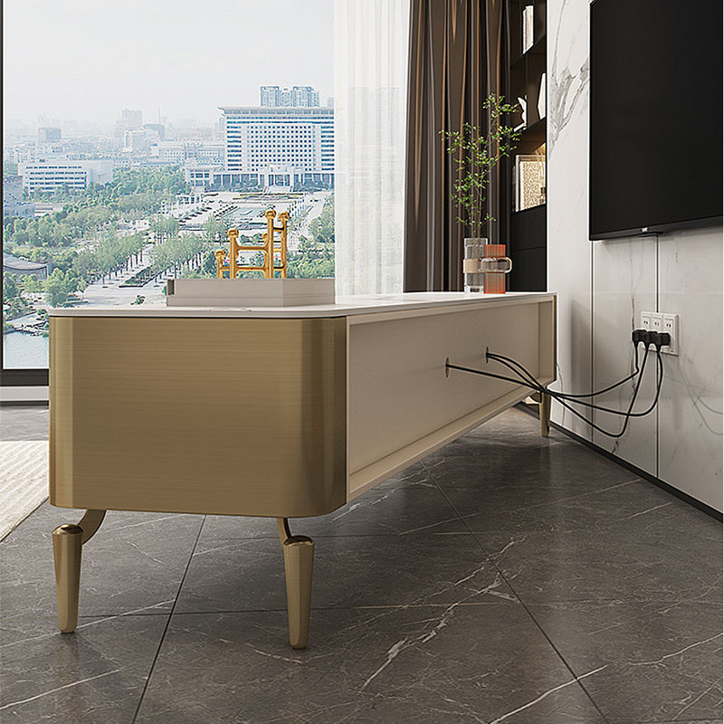 Meuble télé moderne avec meuble télé Rock, H 16,93 po x L 78,74 po x l 15,75 po