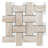 Stately Basketweave 13" x 13" Polished Porcelain Mosaic Wall & Floor Tile-72531487