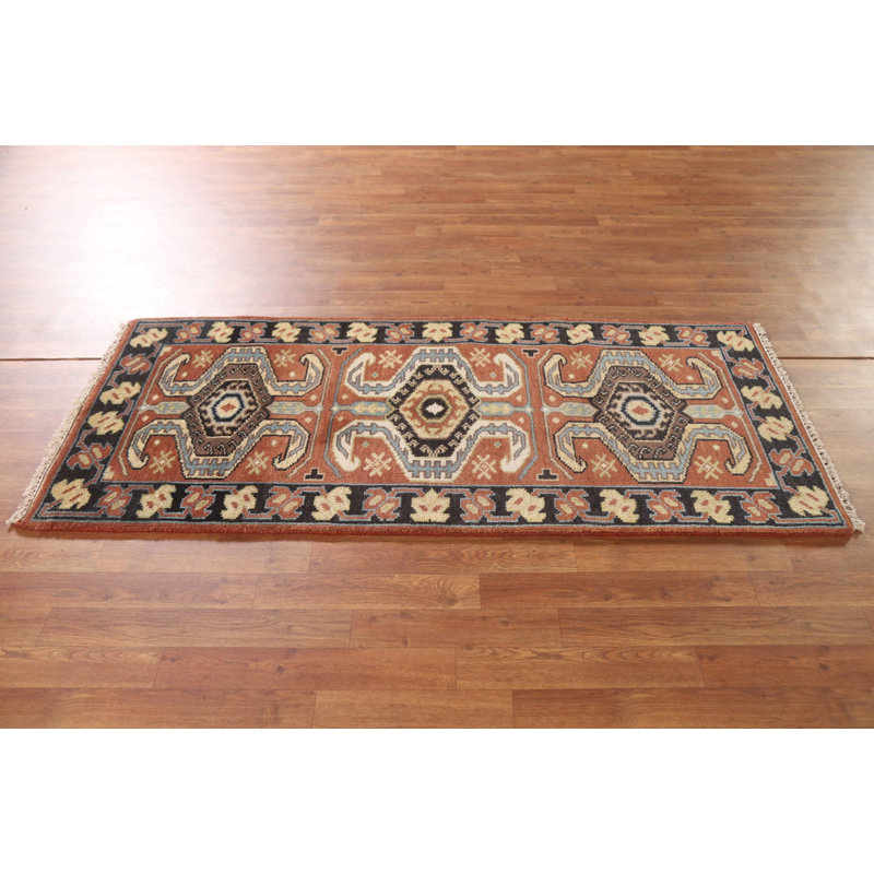 Tapis traditionnel indien orange 3 x 6