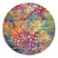 Tapis orange / rose / bleu / jaune à motif abstrait Corlenzo-1612264189