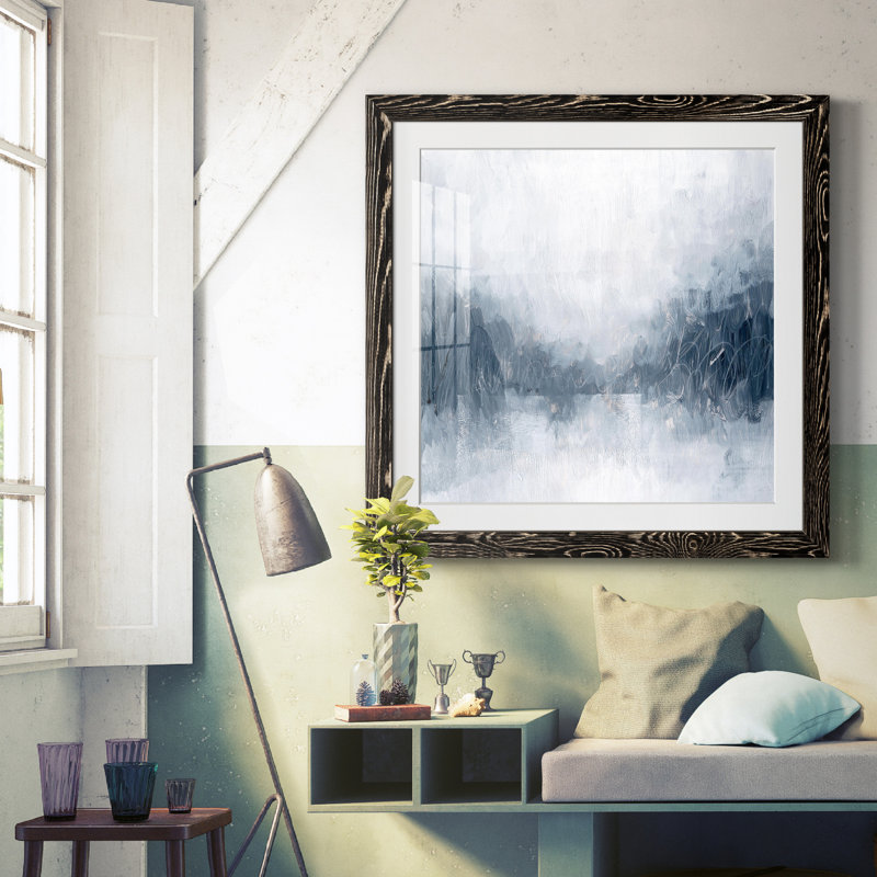 Impression encadrée polaire I-Premium - prêt à être accroché, H 26,5 po x l 26,5 po x P 1,5 po, Papier encadré noir vieilli