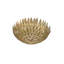 Eclectic 3 Light Gold Petal Flush Mount-290405616
