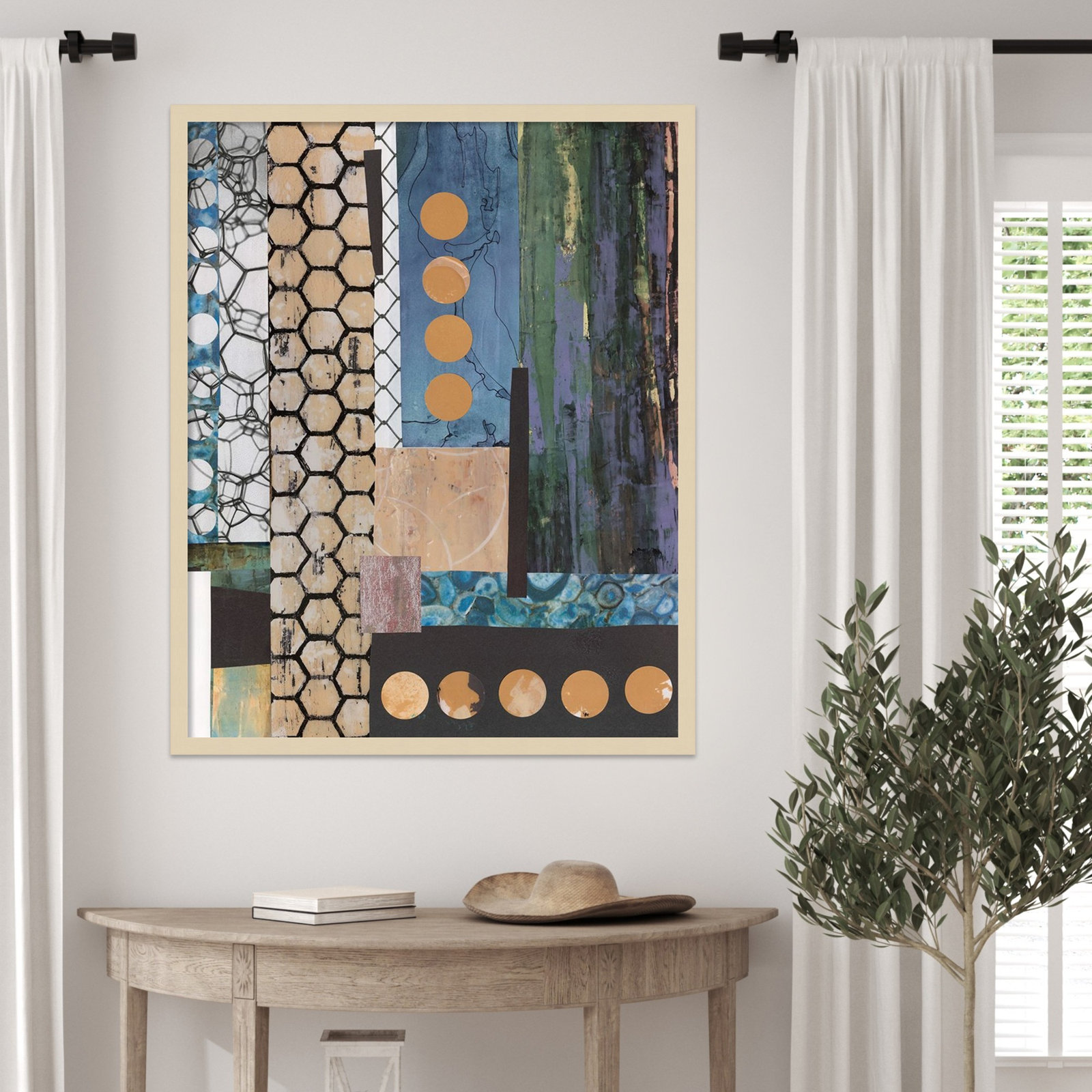 Mashup No. 2 Print by Natalie Avondet, 33" H x 27" W, Brown