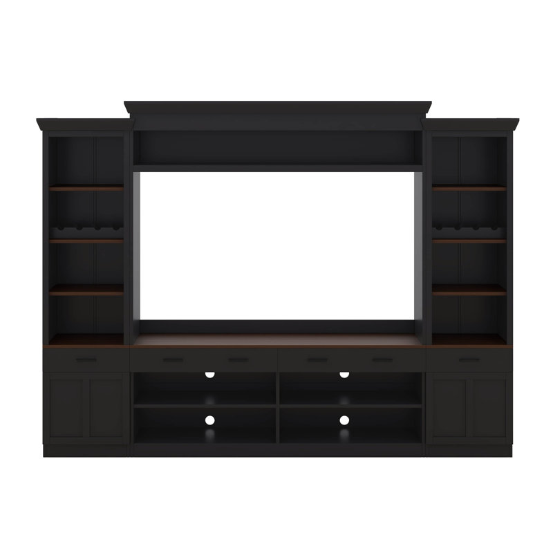 Meuble télé (non vendu, sous-ensemble de N721S000046B), Noir / brun