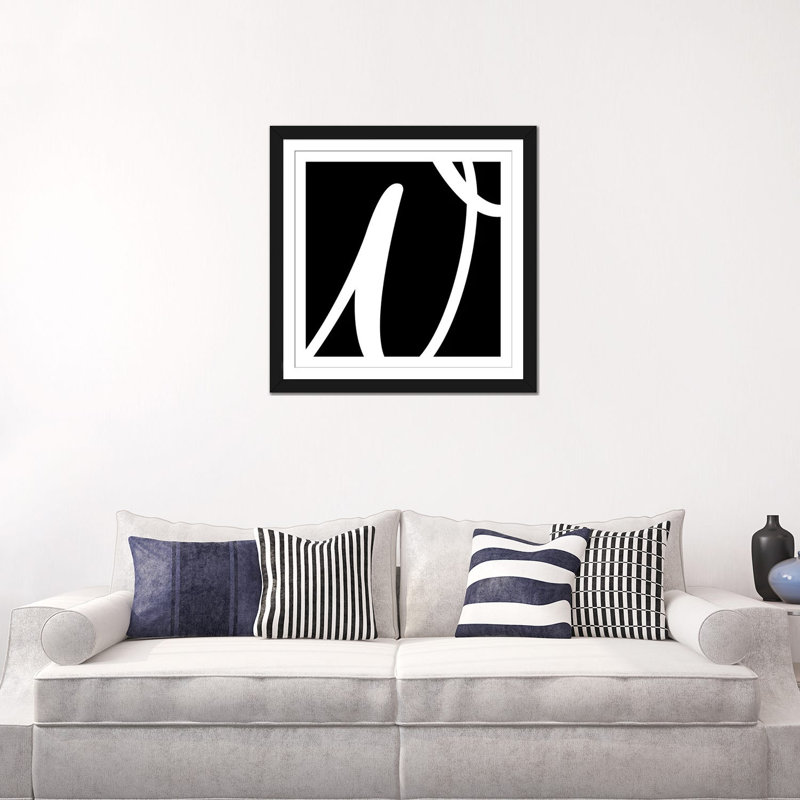 «The Type», art textuel sur toile en noir et blanc TOA73, H 24 po x l 24 po x P 1 po, Papier beaux-arts