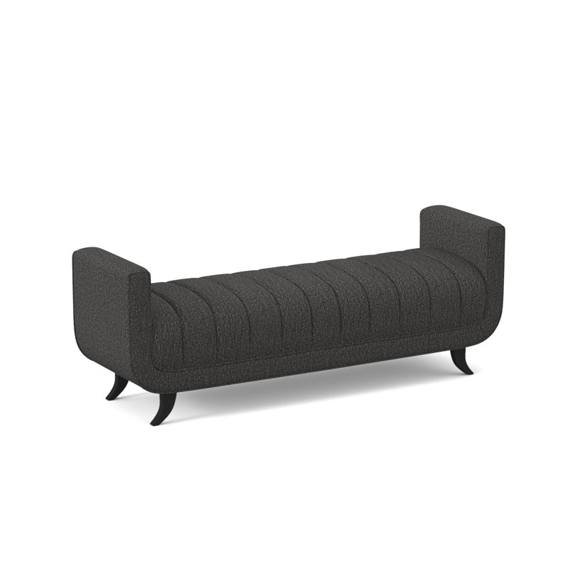 Banc avec revêtement, Espresso, Ivoire pétillant