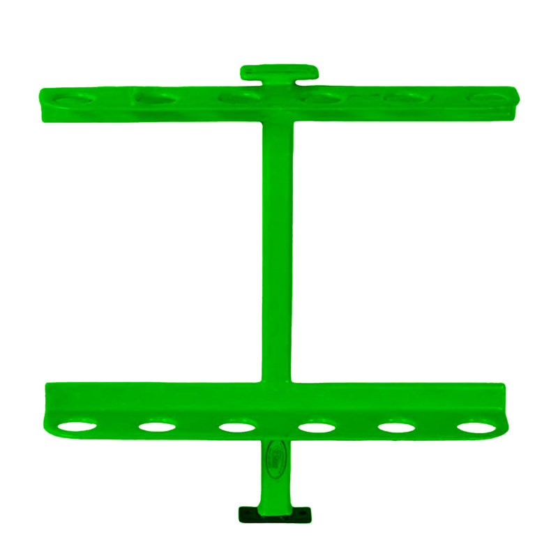 Green Touch Industries Inc Large Steel Hand Tool Rack for Open Trailers, Green