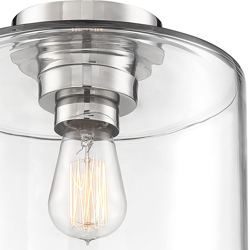 Plafonnier encastré 1 lumière Tammi, Nickel poli
