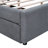 Upholstered Platform Bed with Trundle, Lighted Headboard and USB port-407814414-407814405