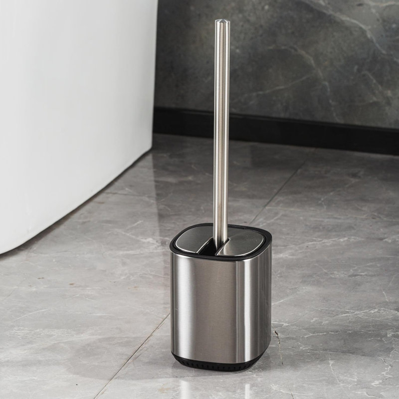 Lafollette Toilet Brush & Holder, Satin Chrome