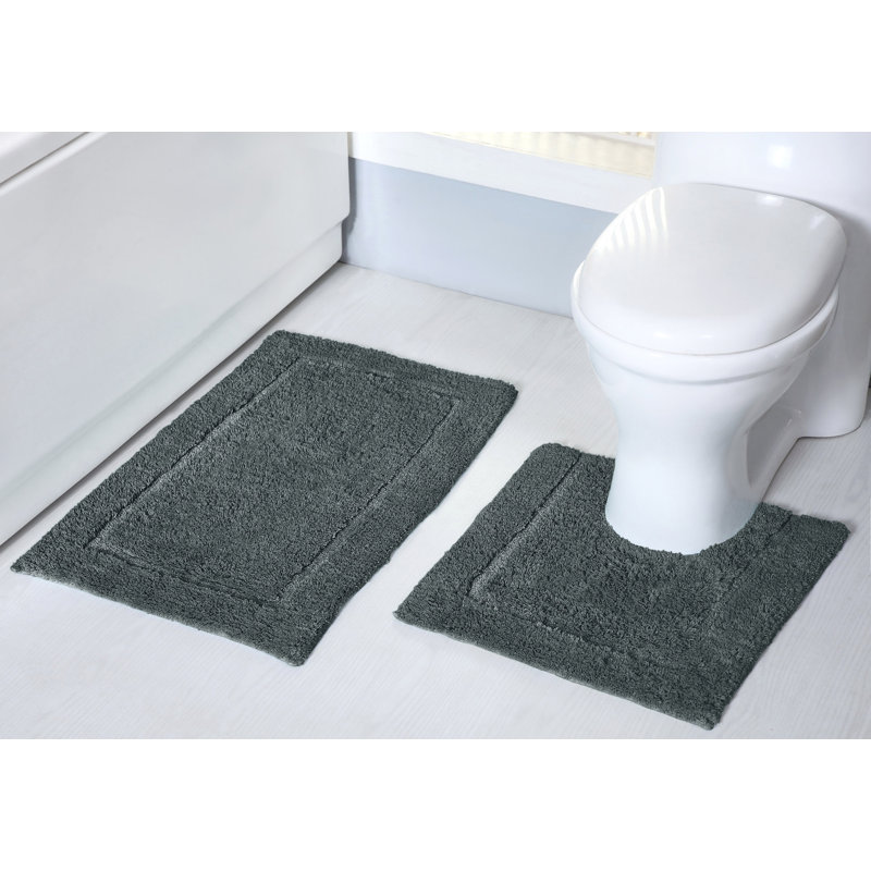 Norelle Mayfair Micro Fibre Bath Set, Charcoal
