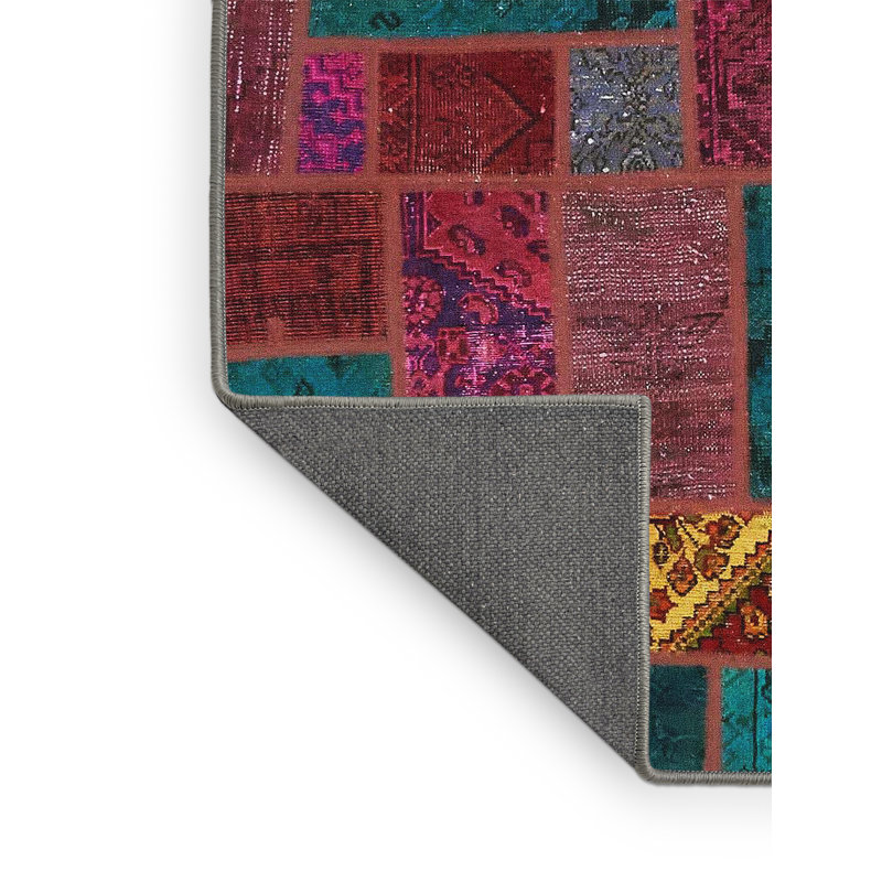 Tapis décoratif multicolore à motif abstrait, Rectangle 3 pi x 5 pi