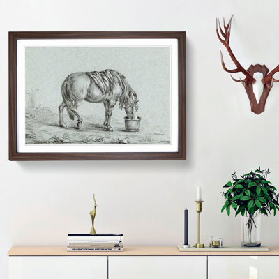A Drinking Horse by Jean Bernard - Single Picture Frame Print