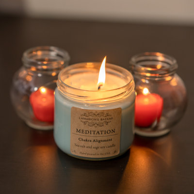 Sea Salt & Sage Scented Jar Candle