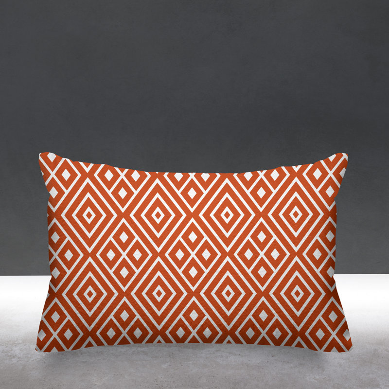 Housse et insert de coussin rectangulaire d'extérieur Nina, Orangé