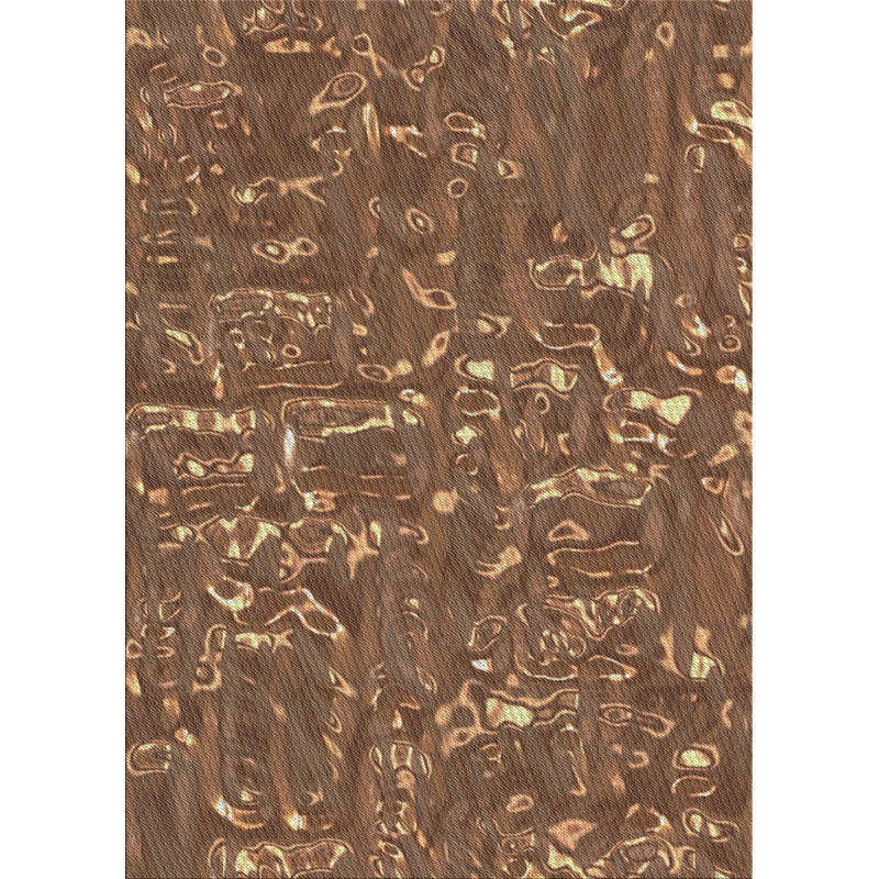 Tapis de la surface brune en laine touffeté à la main Dibble