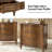 Elfine 28'' W Traditional Curves End Table with Charging Station and Solid Wood Legs and Metal Knob-100236606