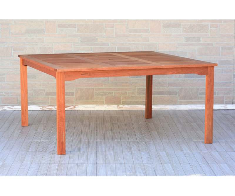 Audre Square Eucalyptus Outdoor Dining Table