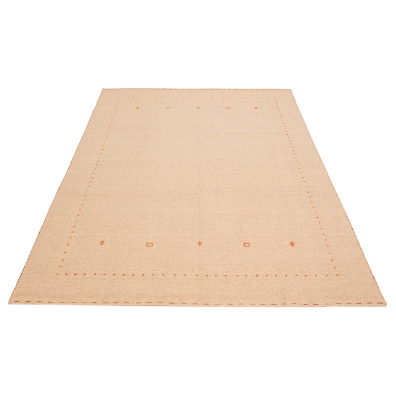 Tapis brun clair Kashkuli 7 pi 10 po x 11 pi 1 po Gabbeh