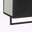 Armoire murale à porte en verre avec tablette ouverte et porte-serviettes