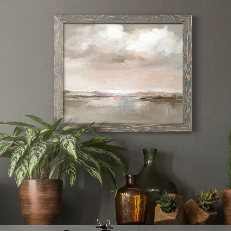 «Evening Drama», reproduction d'art sur toile encadrée, H 24 po x l 18 po x P 1,5 po, gris