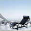 Chaise longue de style moderne Mid-Century LC-4 | Noir | Cuir véritable