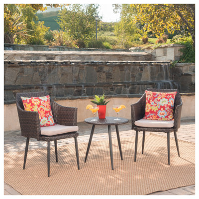3 Pc Wicker Chat Set
