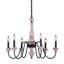 Lustre 6 lumières façon bougie Enye
