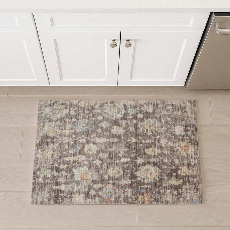 Machine Washable Indoor/Outdoor Chantille ACN2355 Traditional Rug, Rectangle 1'8" x 2'6"