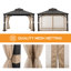 Sunjoy Steel Gazebo TORRE - 324cm x 385cm, black