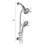 Drill-Free Stainless Steel Slide Bar Combo Rain Showerhead 7-Setting Hand, Dual Shower Head Spa System-129590004