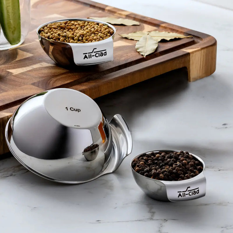 All-Clad Stainless Steel Mini Measuring Bowl Set, 3 Piece