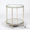 Emporium Home Glass End Table