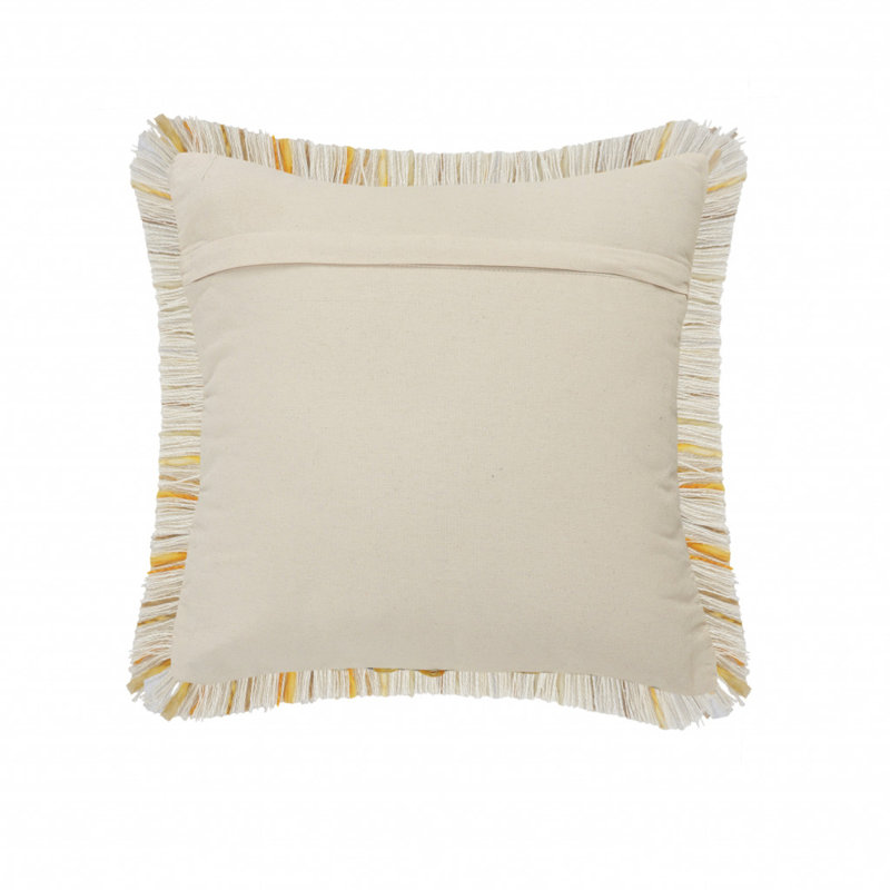 Geometric Reversible Cushion Pad, Black Gold/White