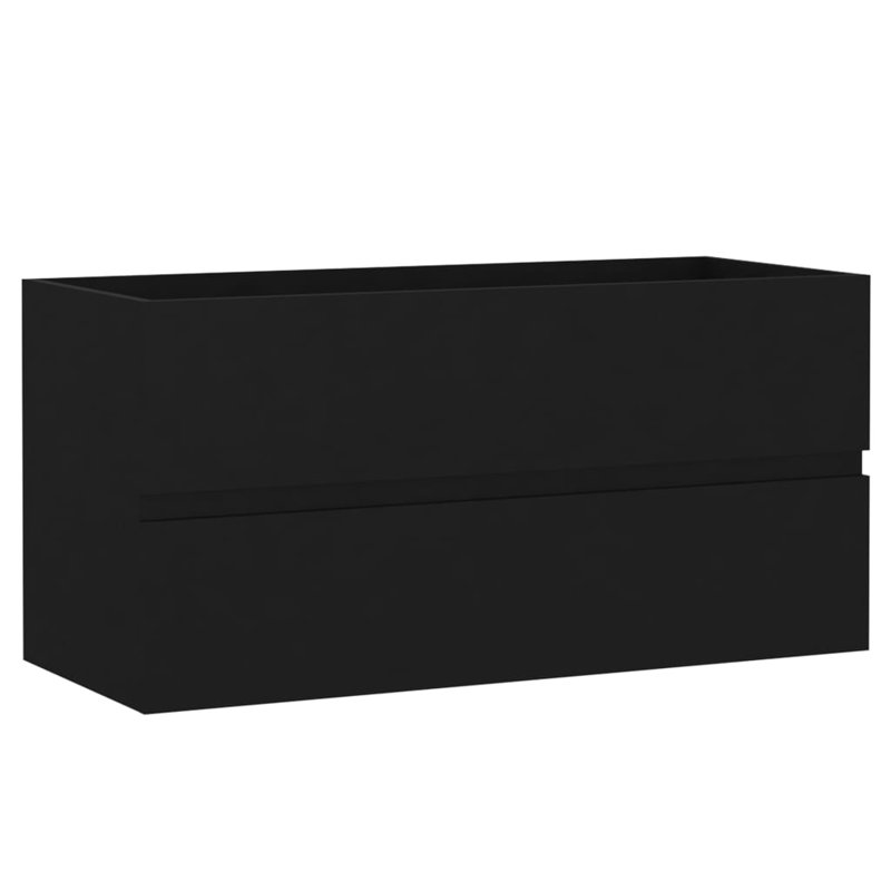 Dellen 90cm Single Bathroom Vanity Base Only, Black