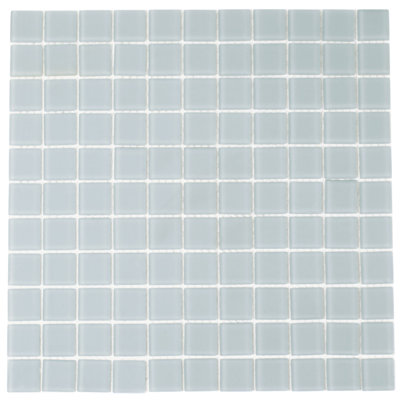 11.8" X 11.8" Matte Finished Glass Mosaic Tile