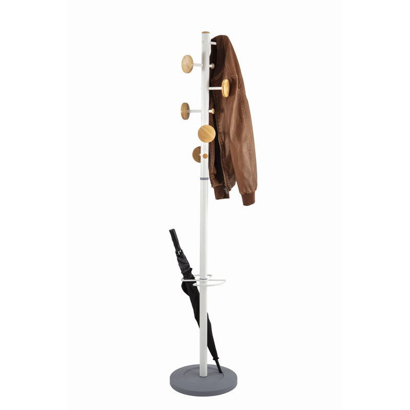 Adelle Metal Freestanding Coat Rack, White