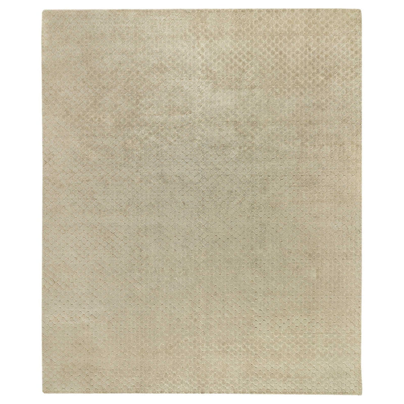 Bubbles Geometric Area Rug in Beige/Neutral, Rectangle 3' x 5'
