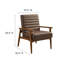 Fauteuil d'appoint en cuir Jensen -101174294-101174290