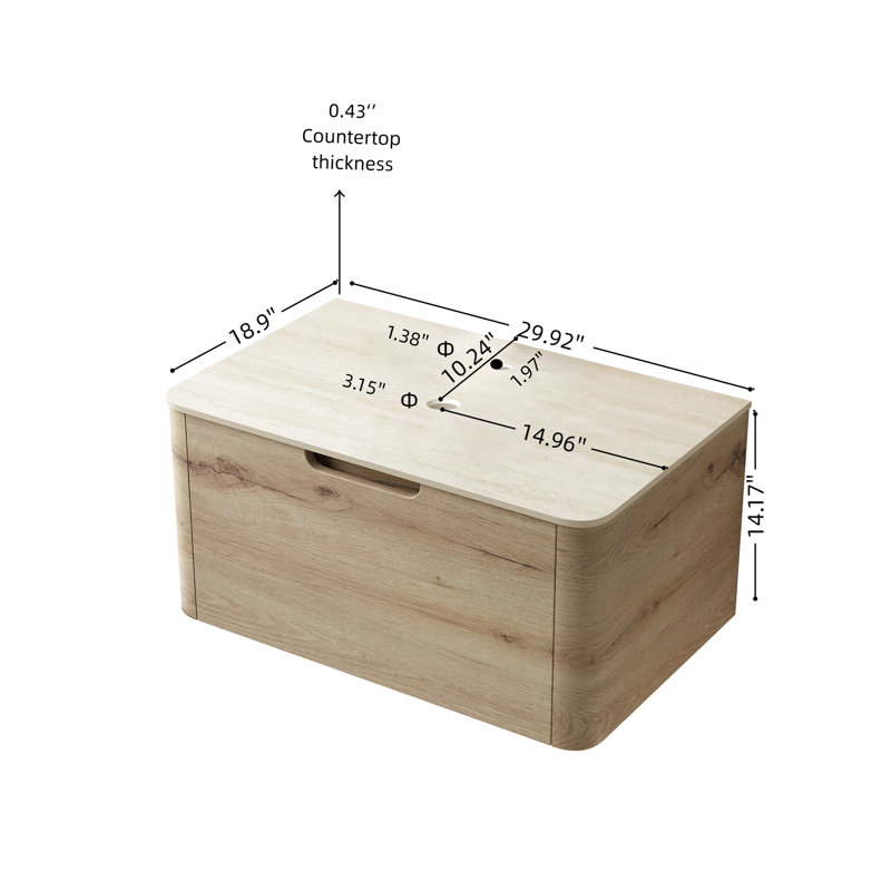 Armoire de salle de bain Modern, 30"
