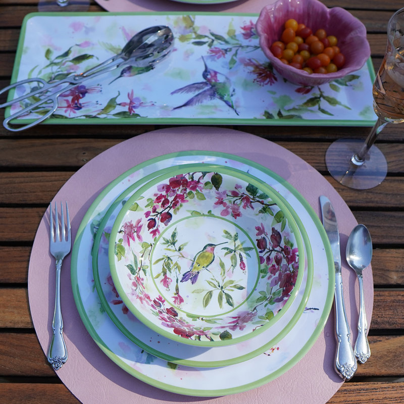 Service de table 12 pièces Hummingbirds