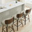 26" Swivel Upholstered Counter Stool with Walnut-Finish Bentwood Frame-114223069-114223065