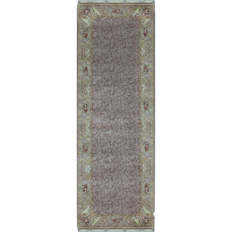 Wool Oriental Area Rug, Runner 2'6" x 8'