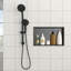 Niche de douche en acier inoxydable, noir bronze industriel
