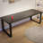 Black rectangular solid wood desk-1452694770